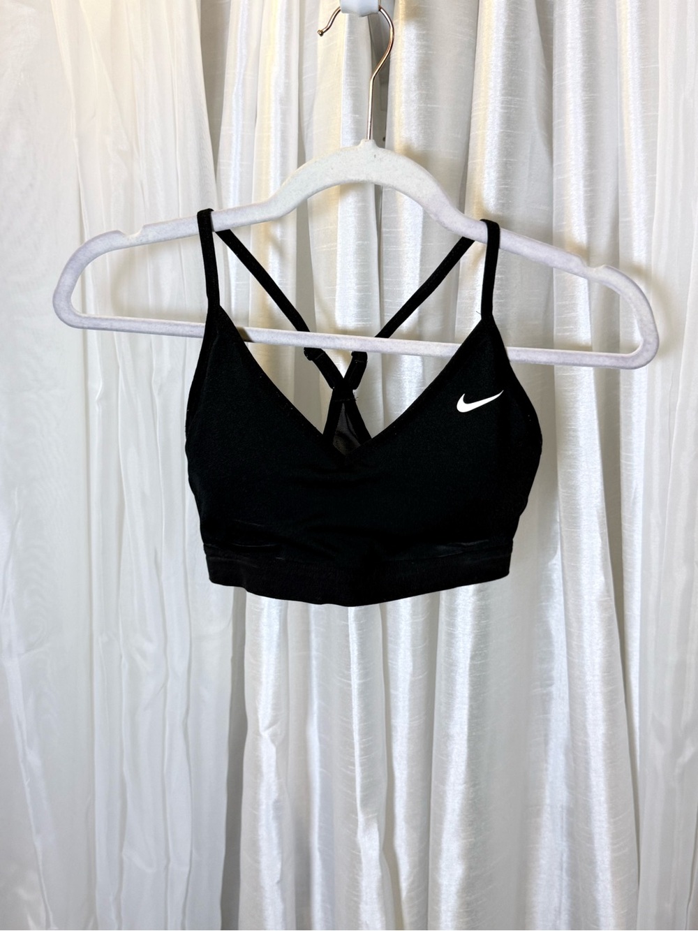 Nike Black Strappy Cross-Back Sports Bra